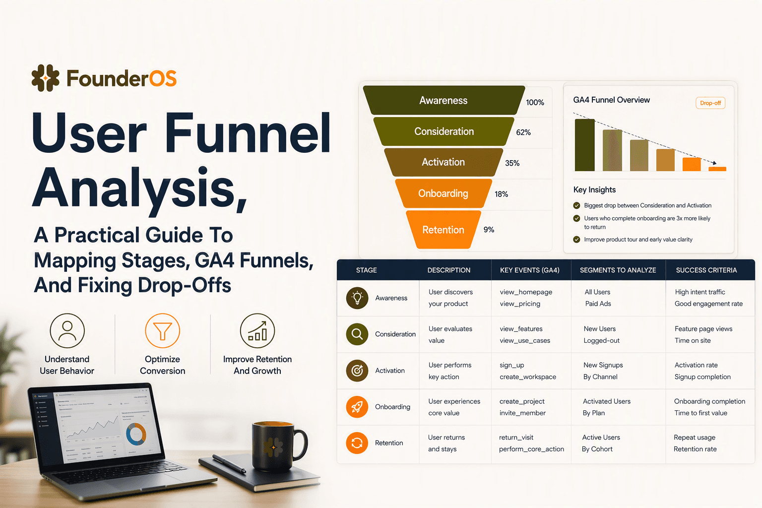 User Funnel Analysis, A Practical Guide To Mapping Stages, GA4 Funnels, And Fixing Drop-Offs